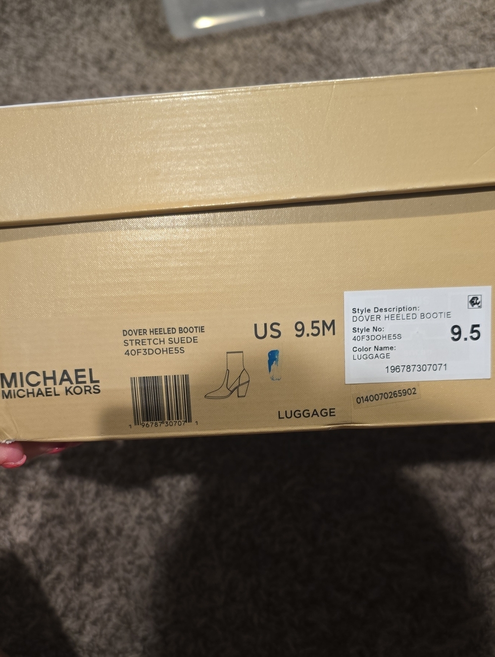 MICHAEL Michael Kors Luggage Brown Suede Ankle Boots - Picture 7 of 7